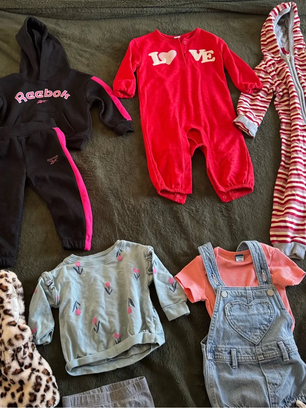 Baby Clothing Lot- Carters, Reebok, etc